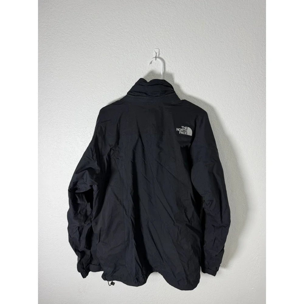 The‎ North Face Hyvent Jacket Men's Size Large Black Coat Camo Inside